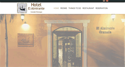 Desktop Screenshot of hotelelalmirante.com