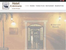 Tablet Screenshot of hotelelalmirante.com